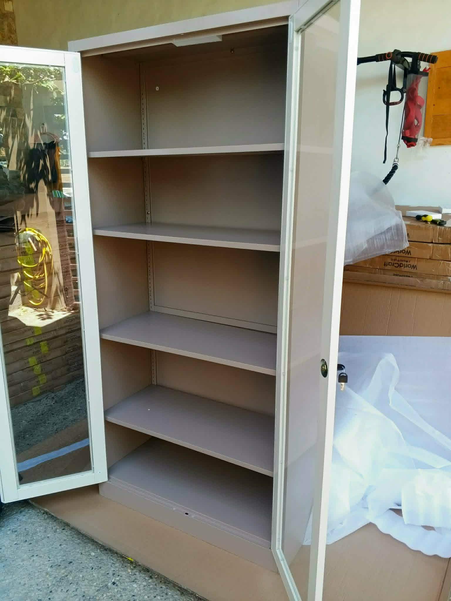 Full Glass Cabinet — Coffee Beige — photo 2