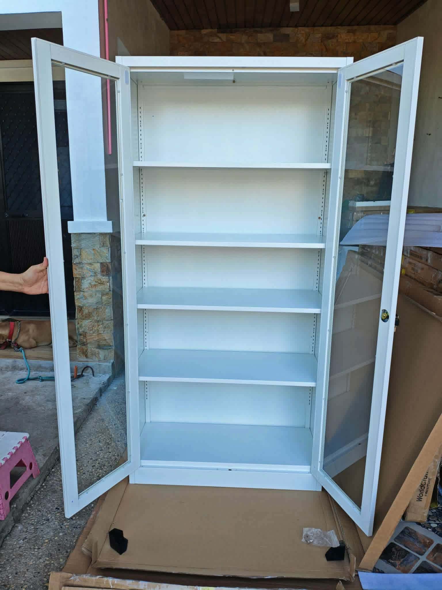 Full Glass Cabinet — White — photo 2