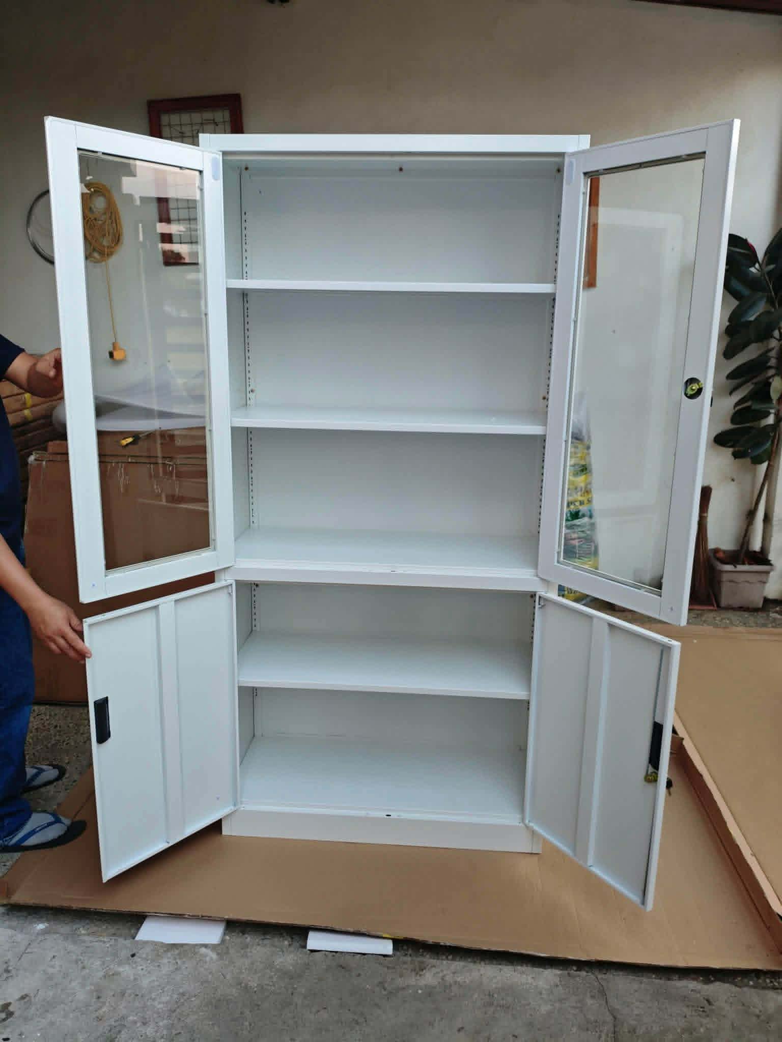 Half Glass Cabinet — White — photo 2