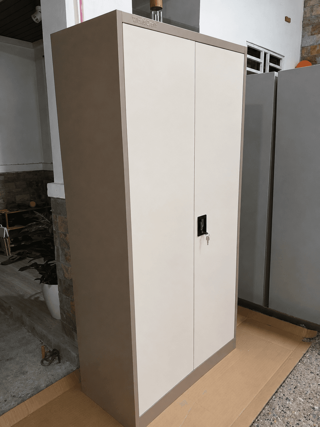 Wardrobe Cabinet — Brown & Beige — photo 1